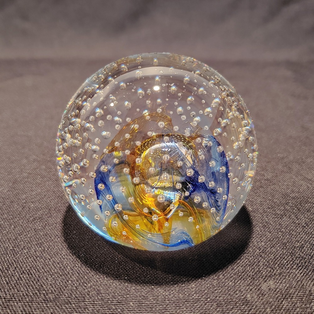 Caithness Reflections 1992 Controlled Bubbles Paperweight Scotland Collectors - Picture 4 of 10